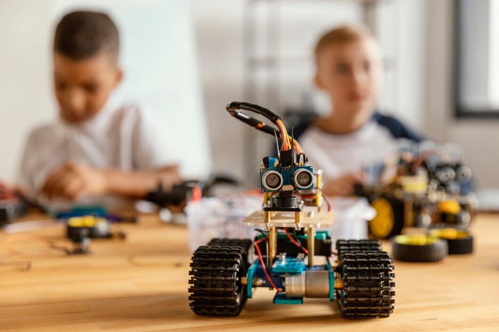 children-making-robot_23-2148863381