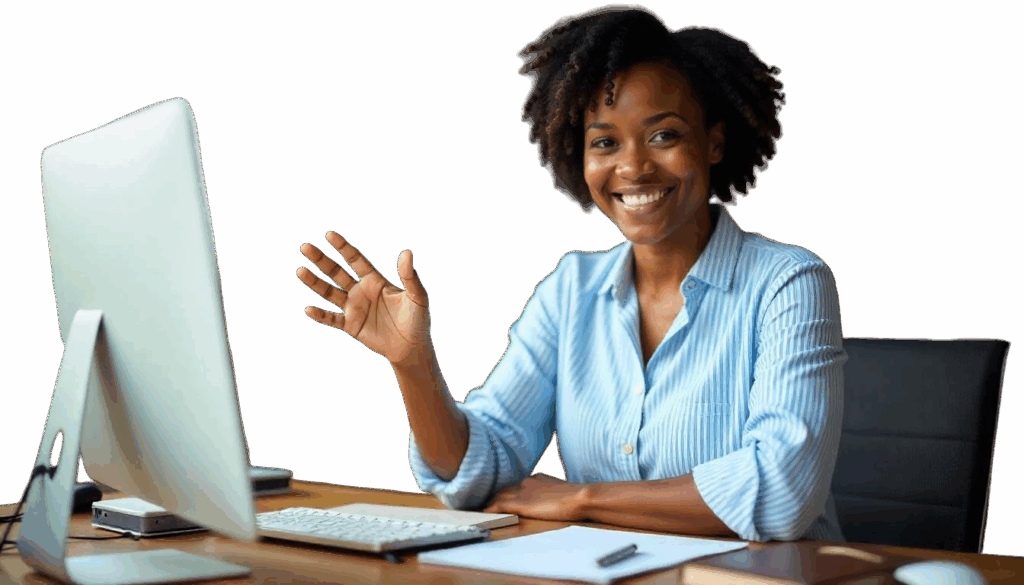 a kidz tech tutor in a virtual classroom