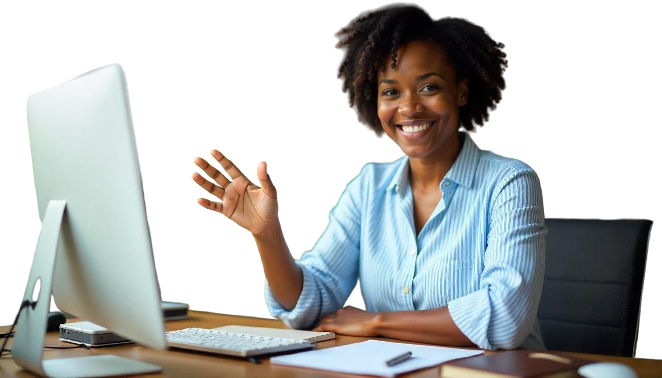 a kidz tech tutor in a virtual classroom